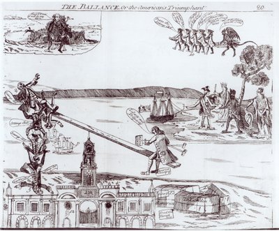 El equilibrio o los americanos triunfantes, 1766 de English School